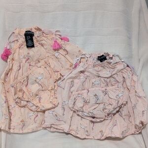 Cynthia Rowley Peach Baby Dress Twin Set